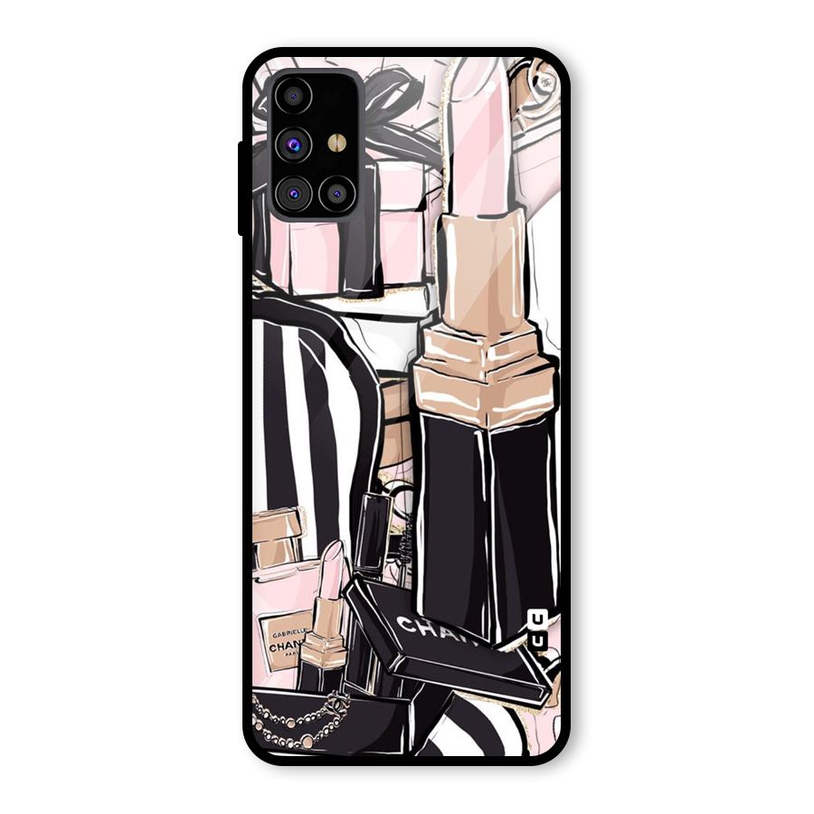 Class Girl Design Glass Back Case for Galaxy M31s