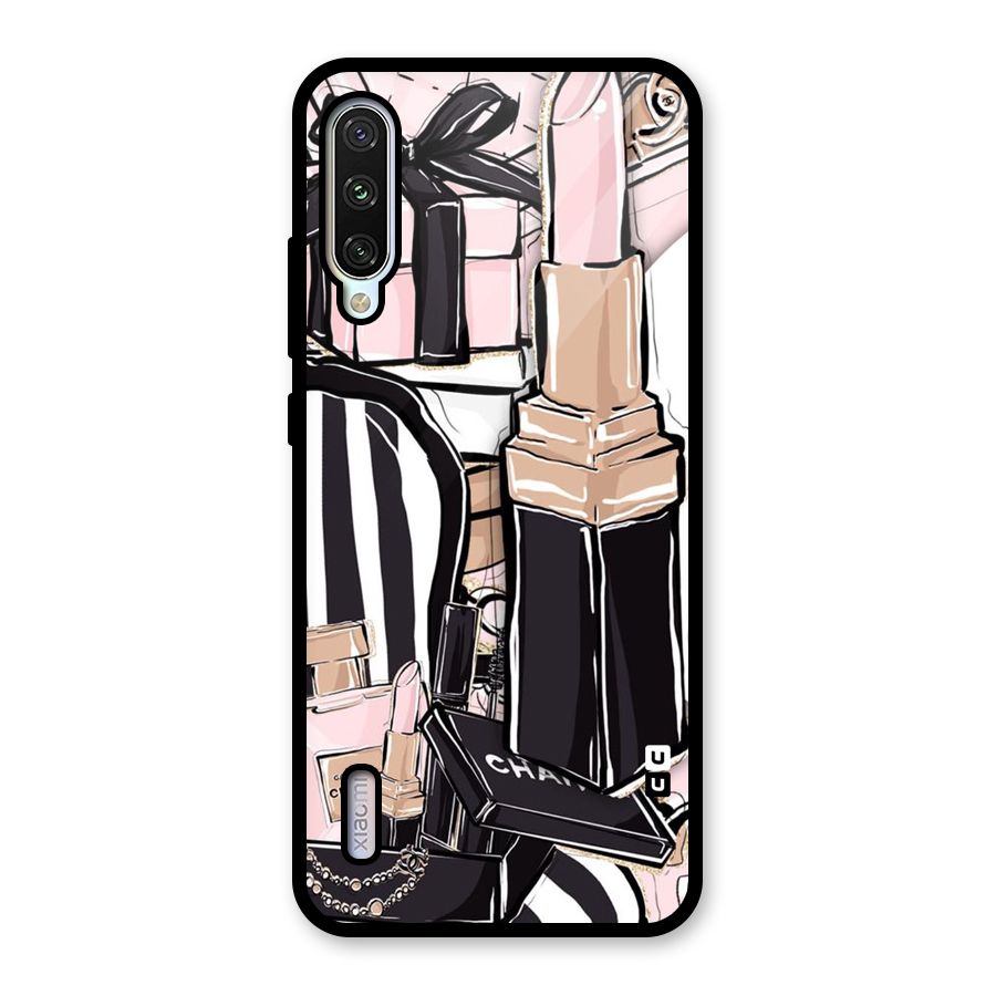 Class Girl Design Glass Back Case for Mi A3