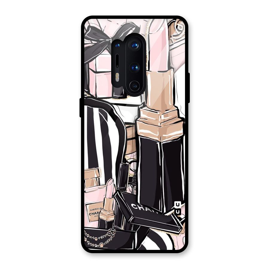 Class Girl Design Glass Back Case for OnePlus 8 Pro