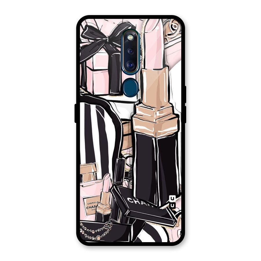 Class Girl Design Glass Back Case for Oppo F11 Pro