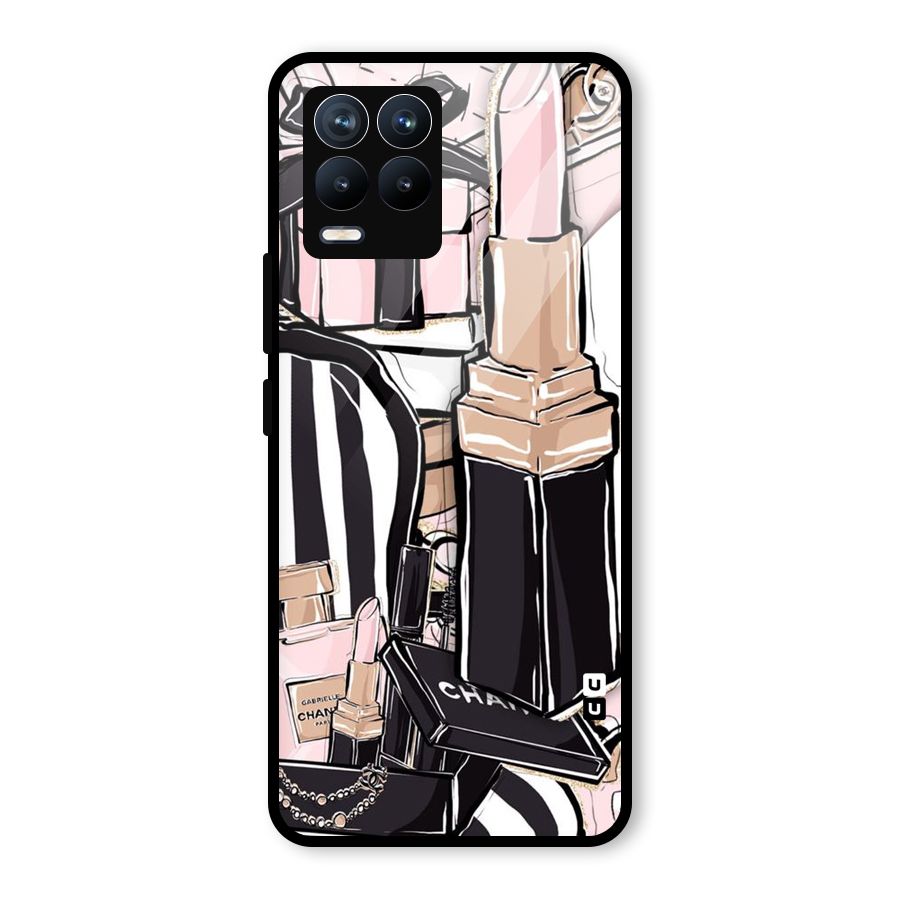 Class Girl Design Glass Back Case for Realme 8 Pro