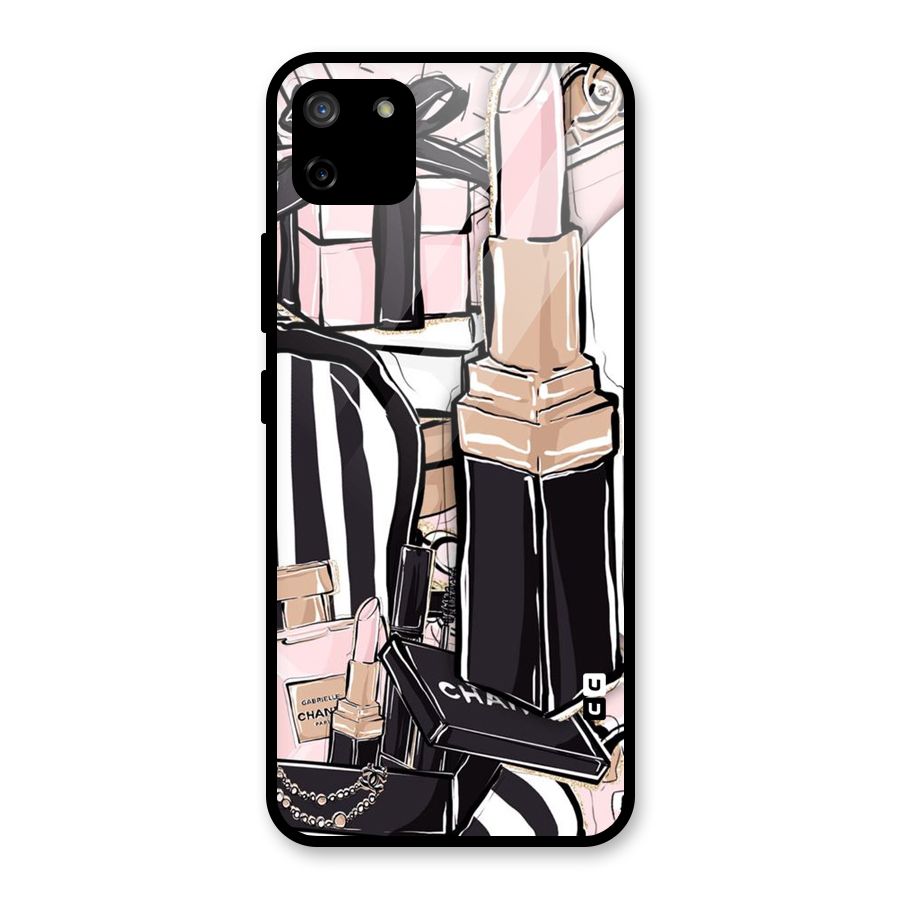 Class Girl Design Glass Back Case for Realme C11