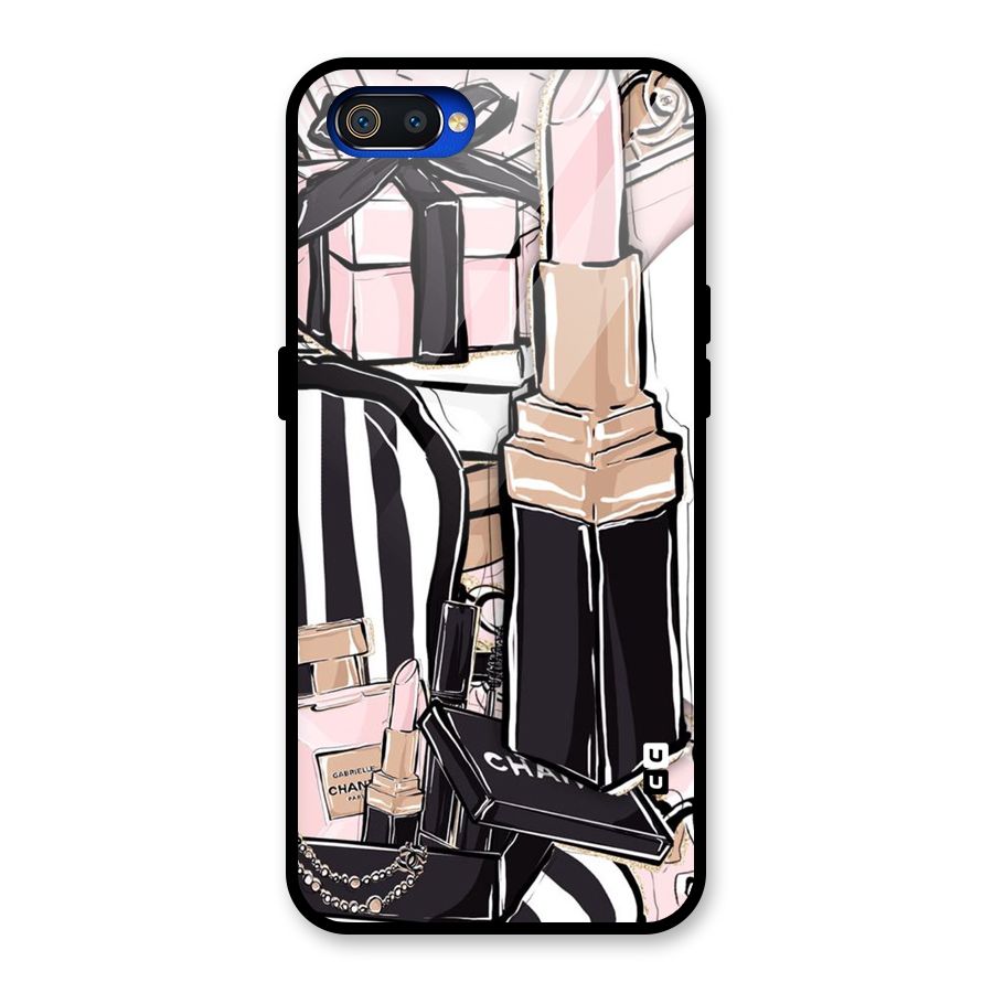 Class Girl Design Glass Back Case for Realme C2