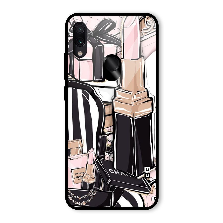 Class Girl Design Glass Back Case for Redmi Note 7