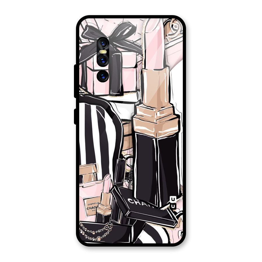 Class Girl Design Glass Back Case for Vivo V15 Pro