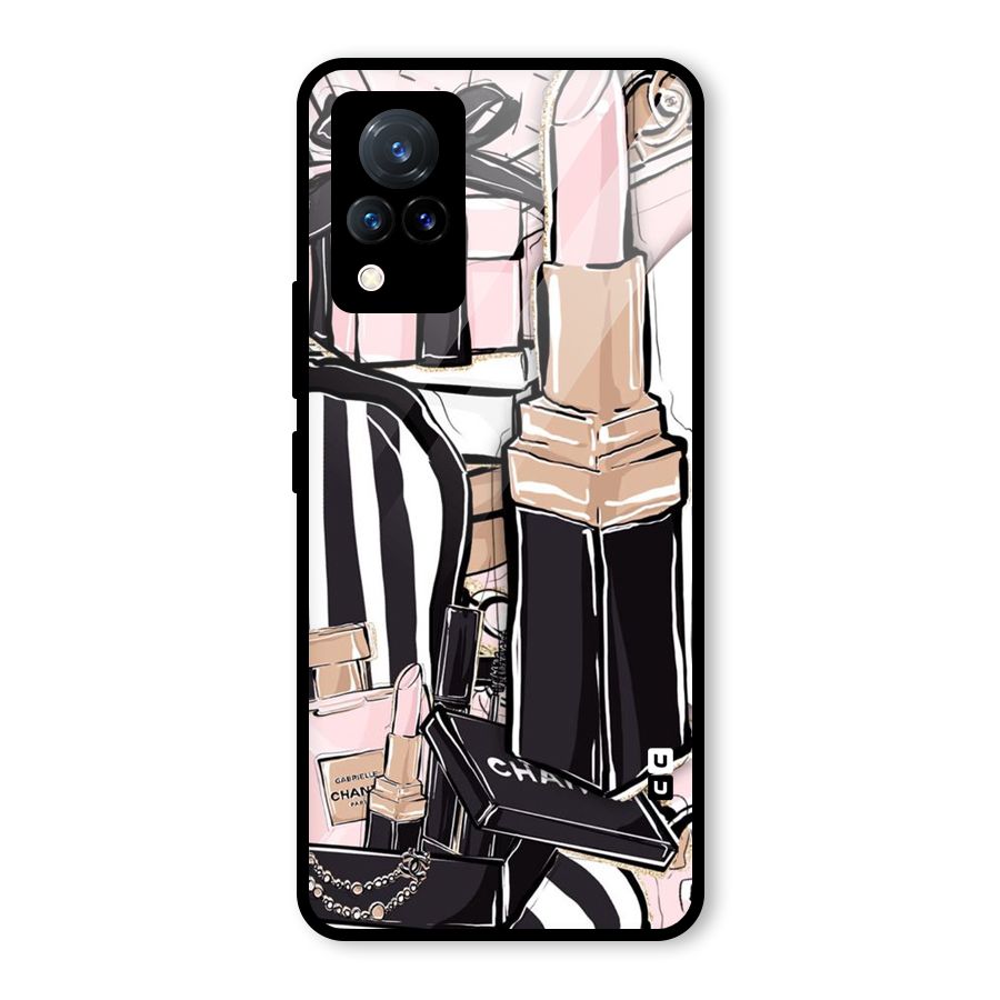 Class Girl Design Glass Back Case for Vivo V21 5G
