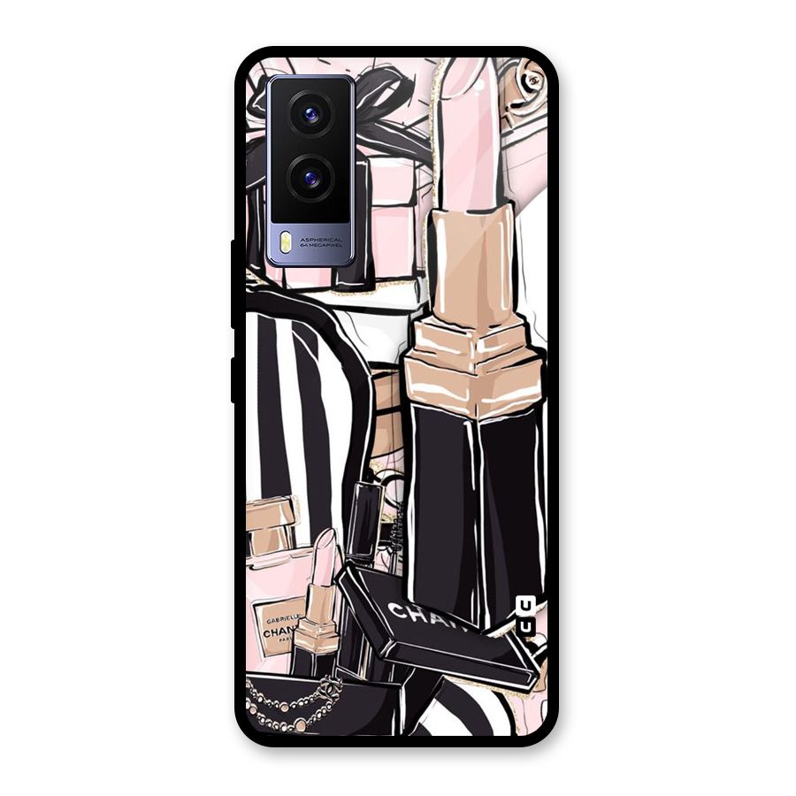 Class Girl Design Glass Back Case for Vivo V21e 5G