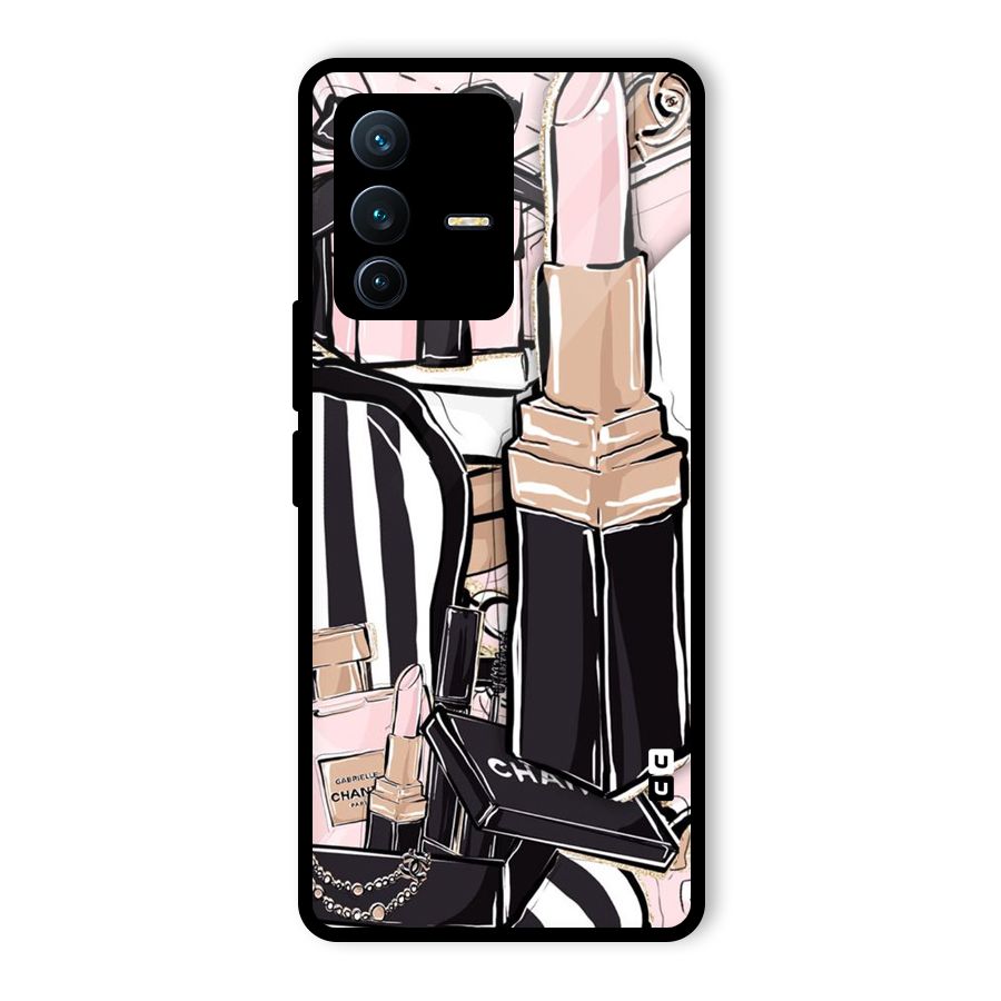 Class Girl Design Glass Back Case for Vivo V23 Pro