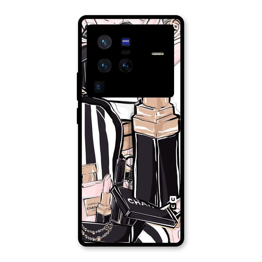 Class Girl Design Glass Back Case for Vivo X80 Pro