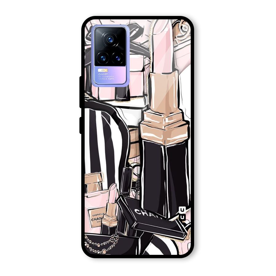 Class Girl Design Glass Back Case for Vivo Y73