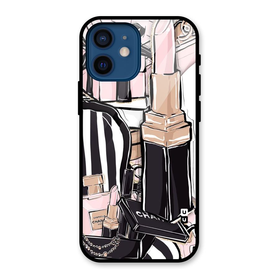 Class Girl Design Glass Back Case for iPhone 12 Mini