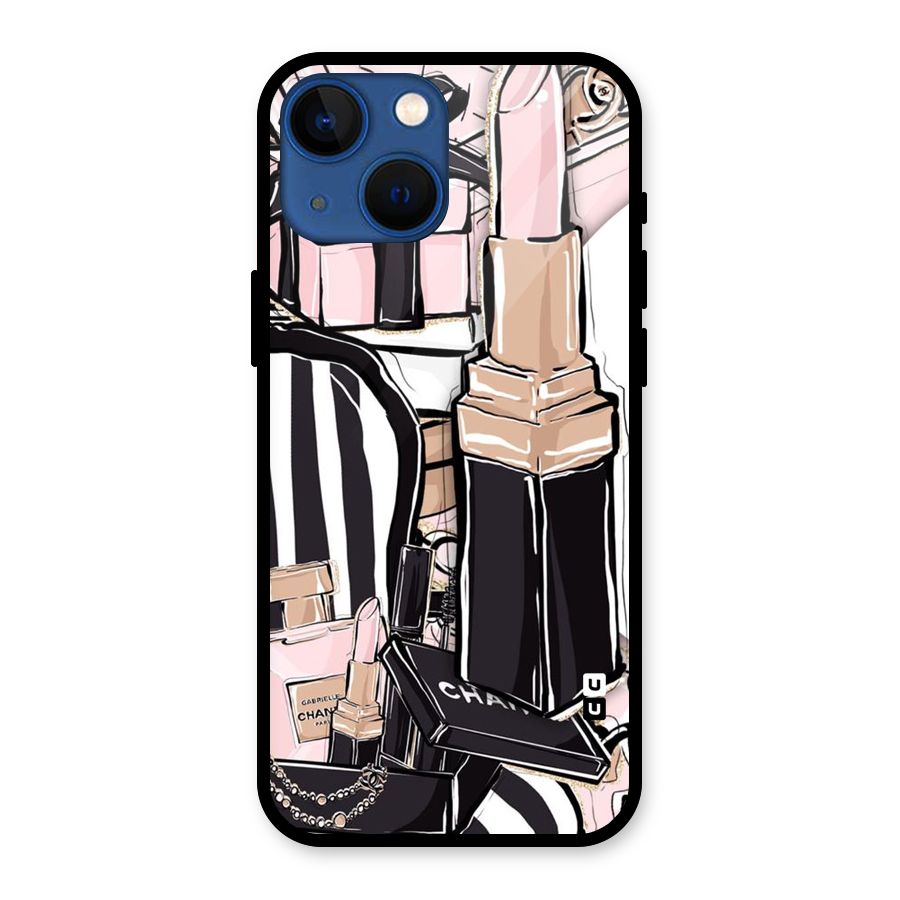 Class Girl Design Glass Back Case for iPhone 13 Mini