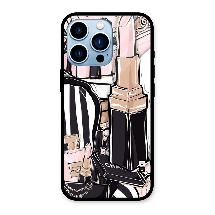 Class Girl Design Glass Back Case for iPhone 13 Pro