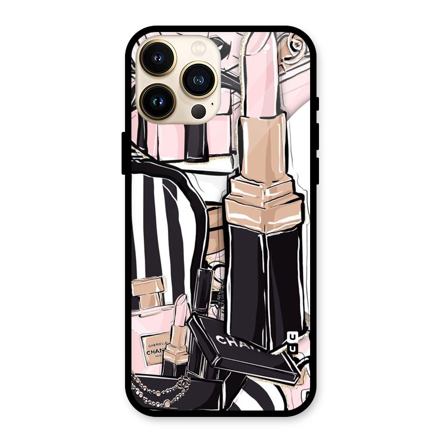 Class Girl Design Glass Back Case for iPhone 13 Pro Max