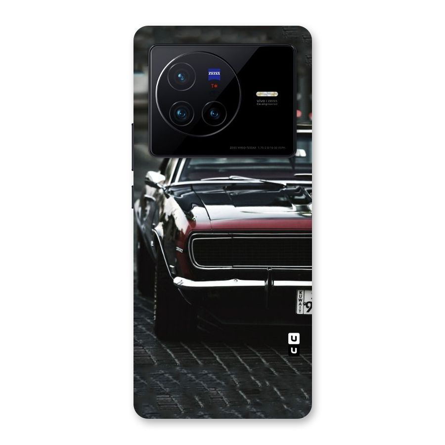 Class Vintage Car Back Case for Vivo X80