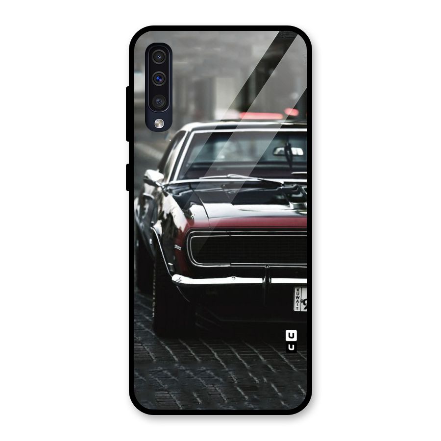 Class Vintage Car Glass Back Case for Galaxy A30s