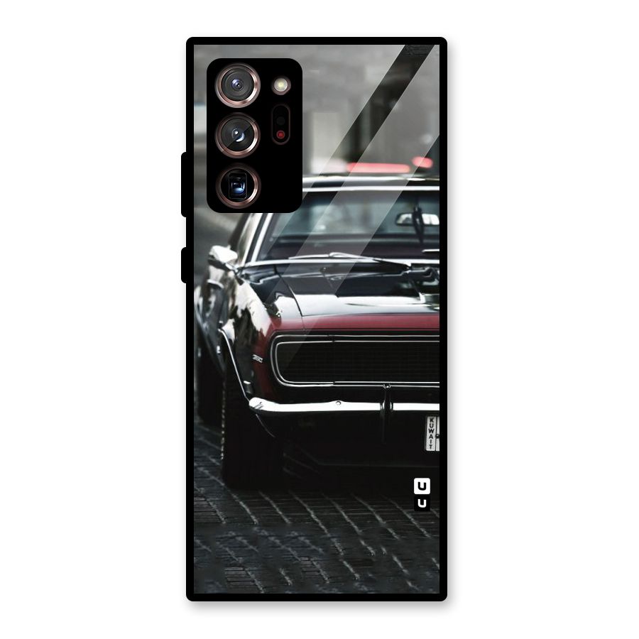 Class Vintage Car Glass Back Case for Galaxy Note 20 Ultra