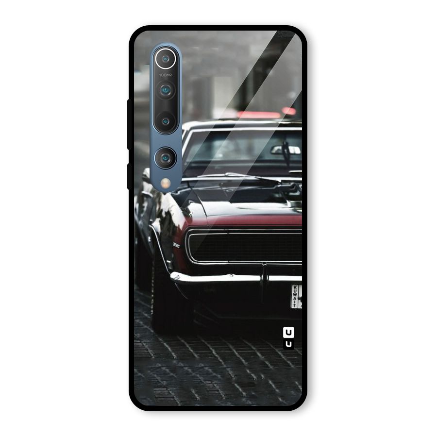 Class Vintage Car Glass Back Case for Mi 10