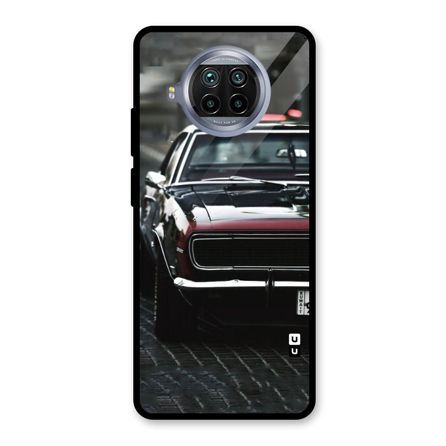Class Vintage Car Glass Back Case for Mi 10i