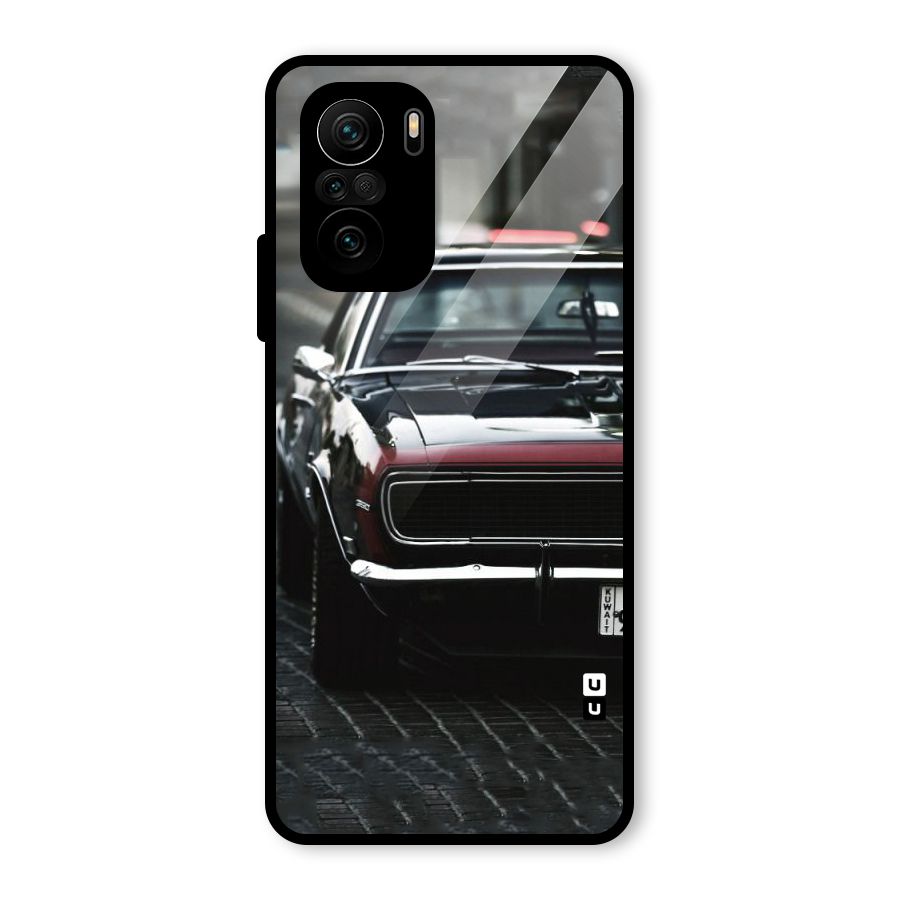 Class Vintage Car Glass Back Case for Mi 11X Pro