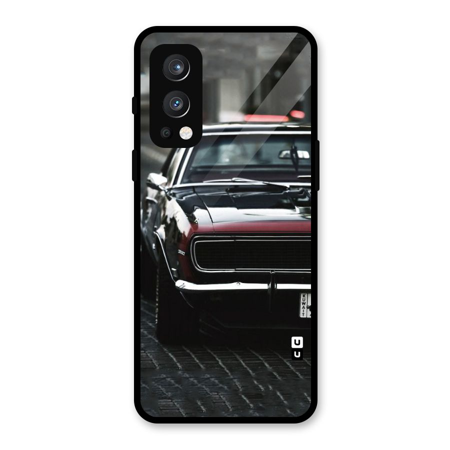 Class Vintage Car Glass Back Case for OnePlus Nord 2 5G