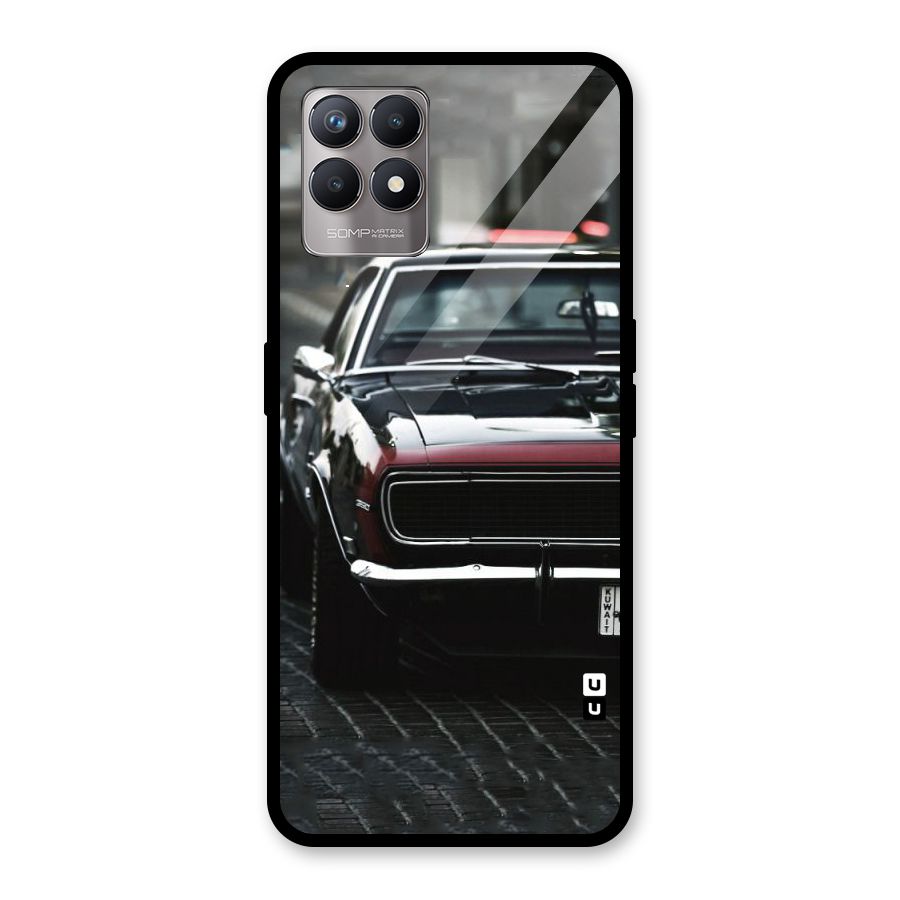 Class Vintage Car Glass Back Case for Realme 8i