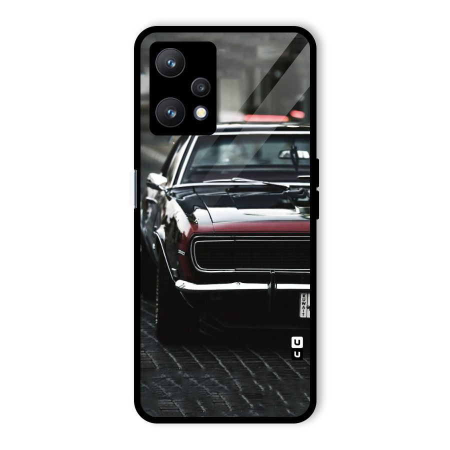 Class Vintage Car Glass Back Case for Realme 9 Pro 5G