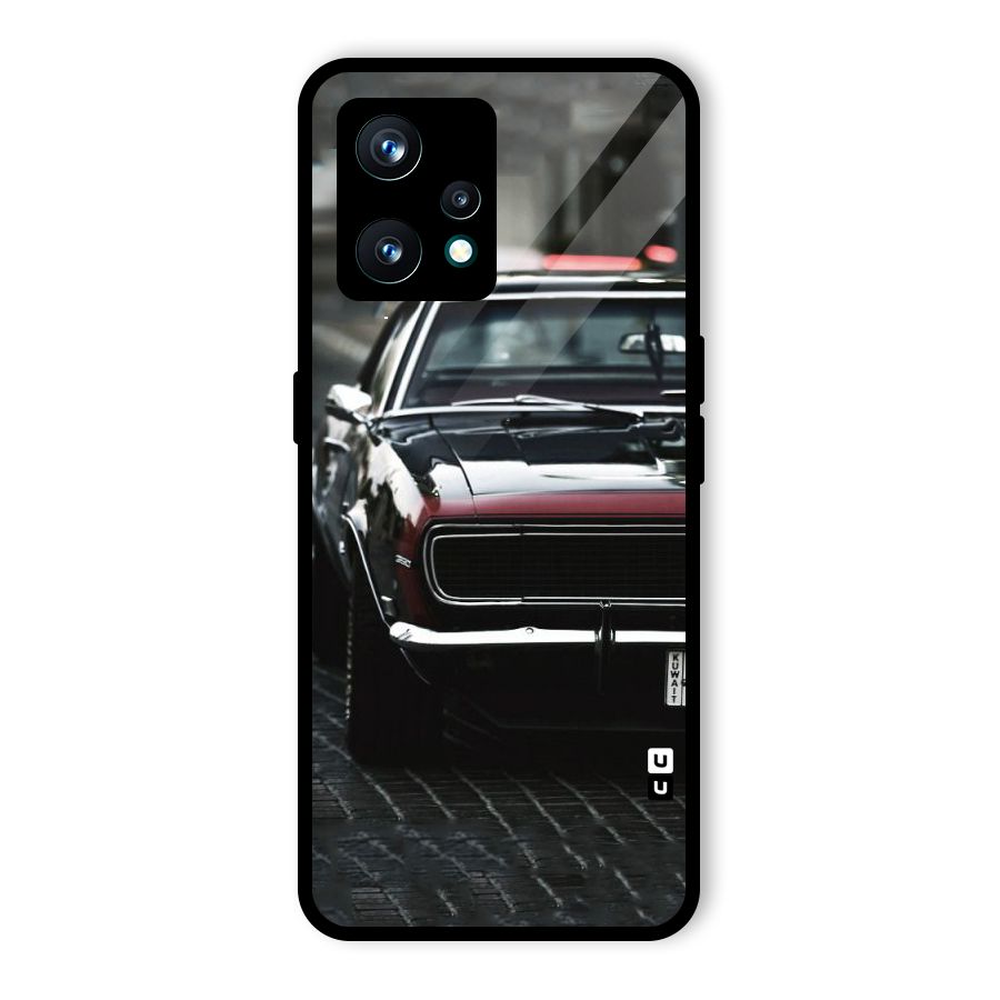 Class Vintage Car Glass Back Case for Realme 9 Pro Plus 5G
