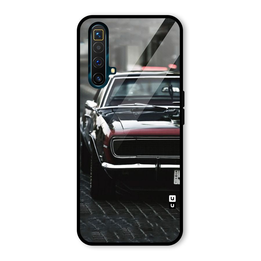 Class Vintage Car Glass Back Case for Realme X3 SuperZoom