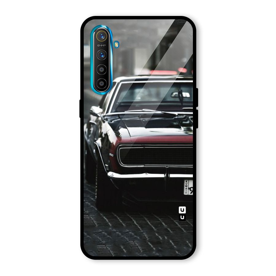 Class Vintage Car Glass Back Case for Realme XT