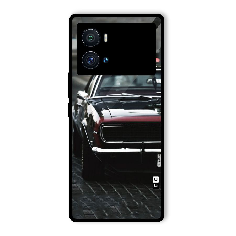 Class Vintage Car Glass Back Case for Vivo iQOO 9 Pro