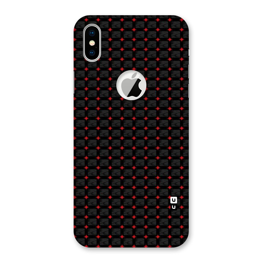 Class With Polka Back Case for iPhone XS Logo Cut