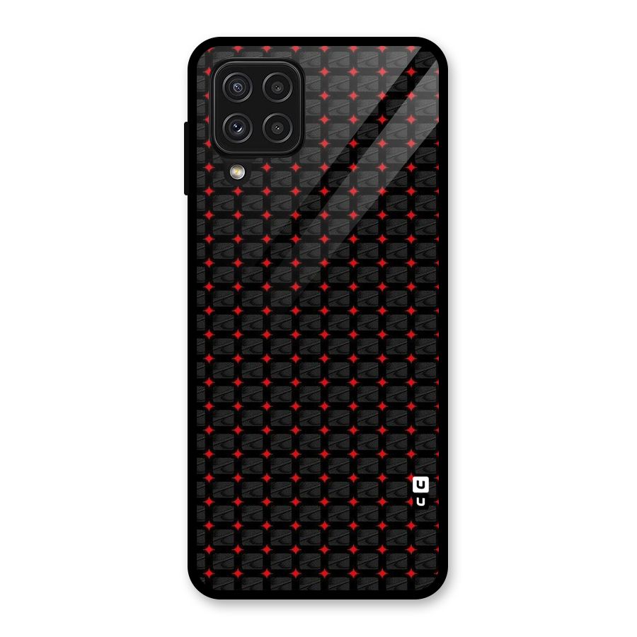 Class With Polka Glass Back Case for Galaxy A22 4G
