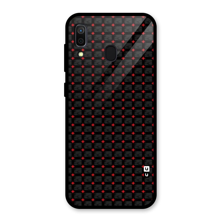 Class With Polka Glass Back Case for Galaxy A30