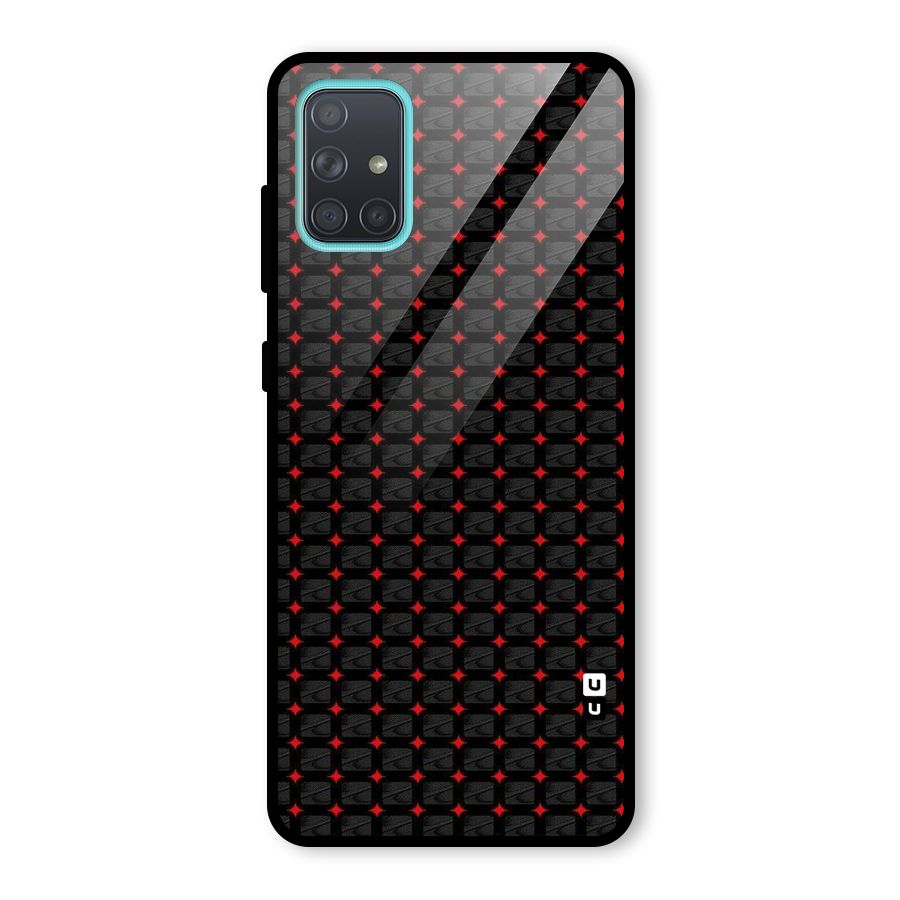 Class With Polka Glass Back Case for Galaxy A71
