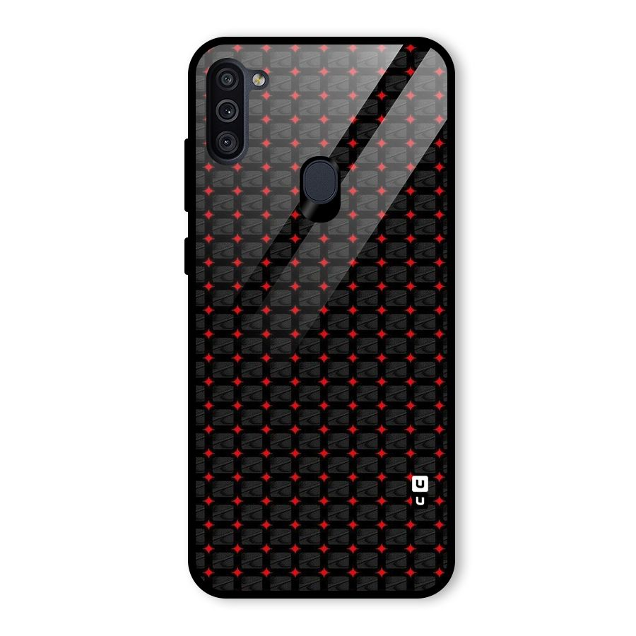 Class With Polka Glass Back Case for Galaxy M11