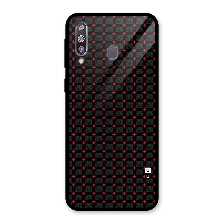 Class With Polka Glass Back Case for Galaxy M30