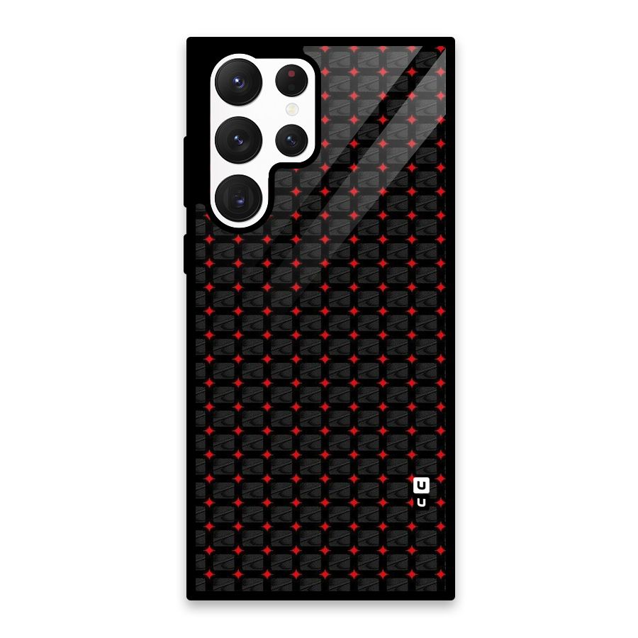 Class With Polka Glass Back Case for Galaxy S22 Ultra 5G