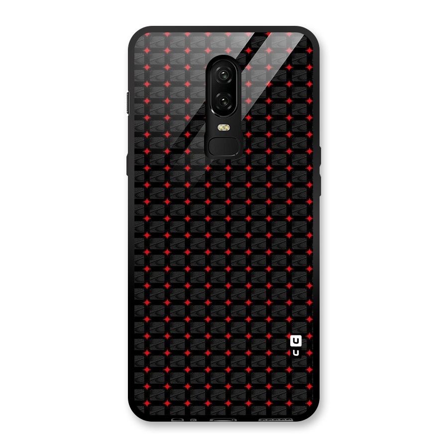 Class With Polka Glass Back Case for OnePlus 6