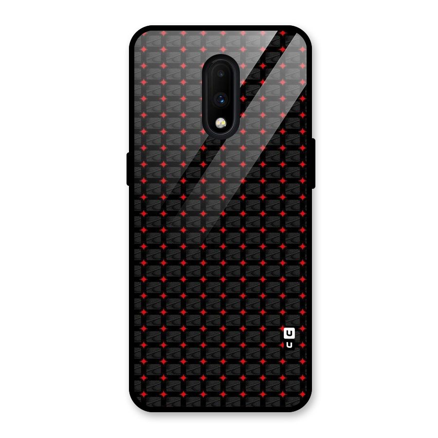 Class With Polka Glass Back Case for OnePlus 7