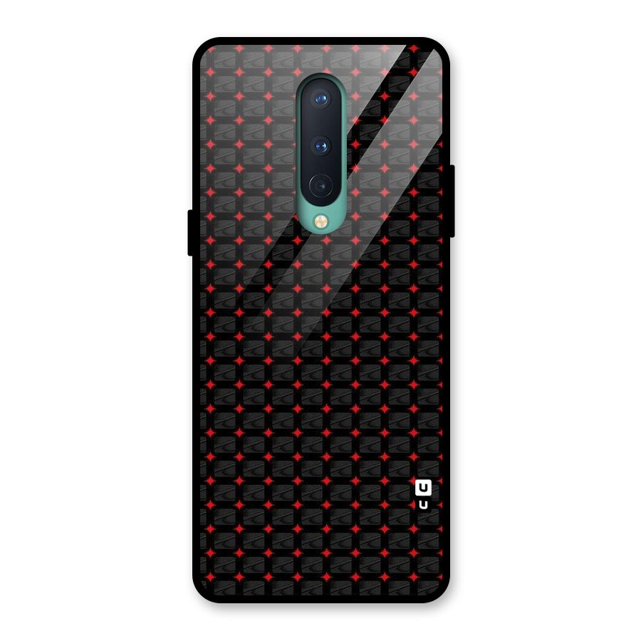 Class With Polka Glass Back Case for OnePlus 8