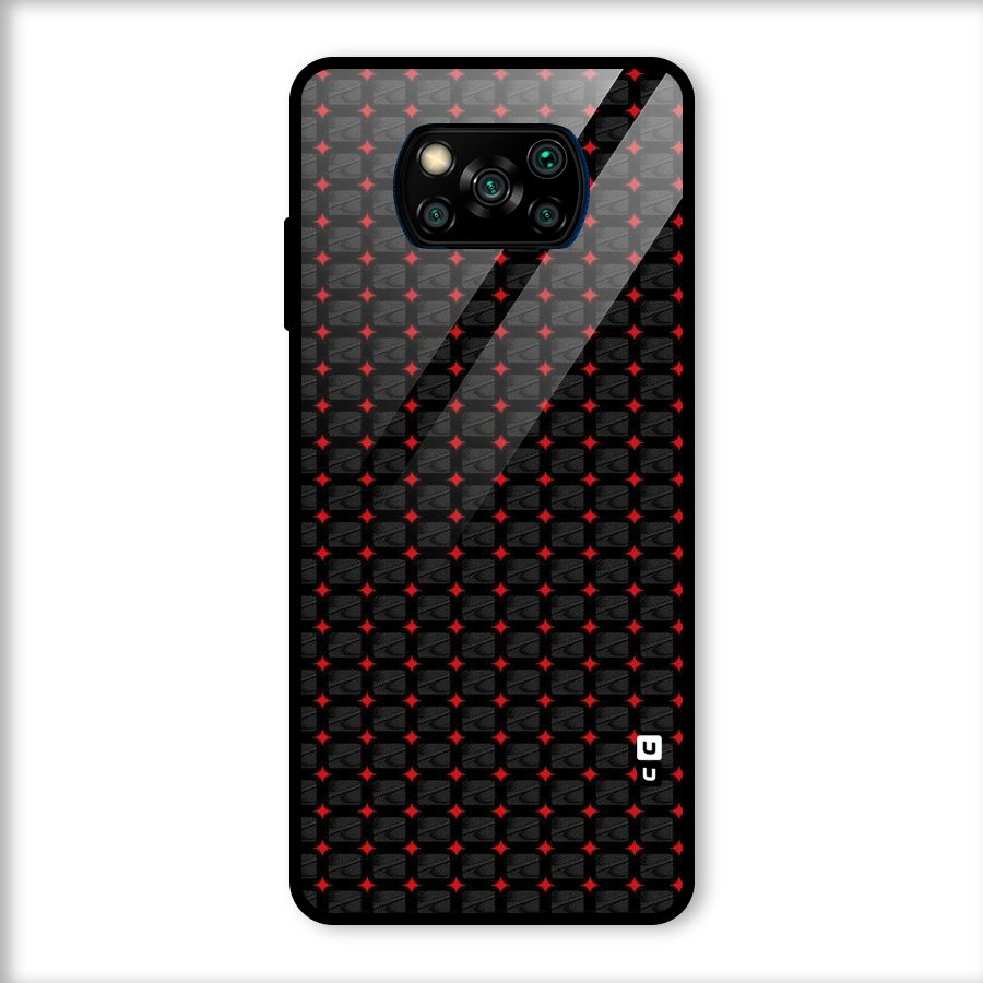Class With Polka Glass Back Case for Poco X3