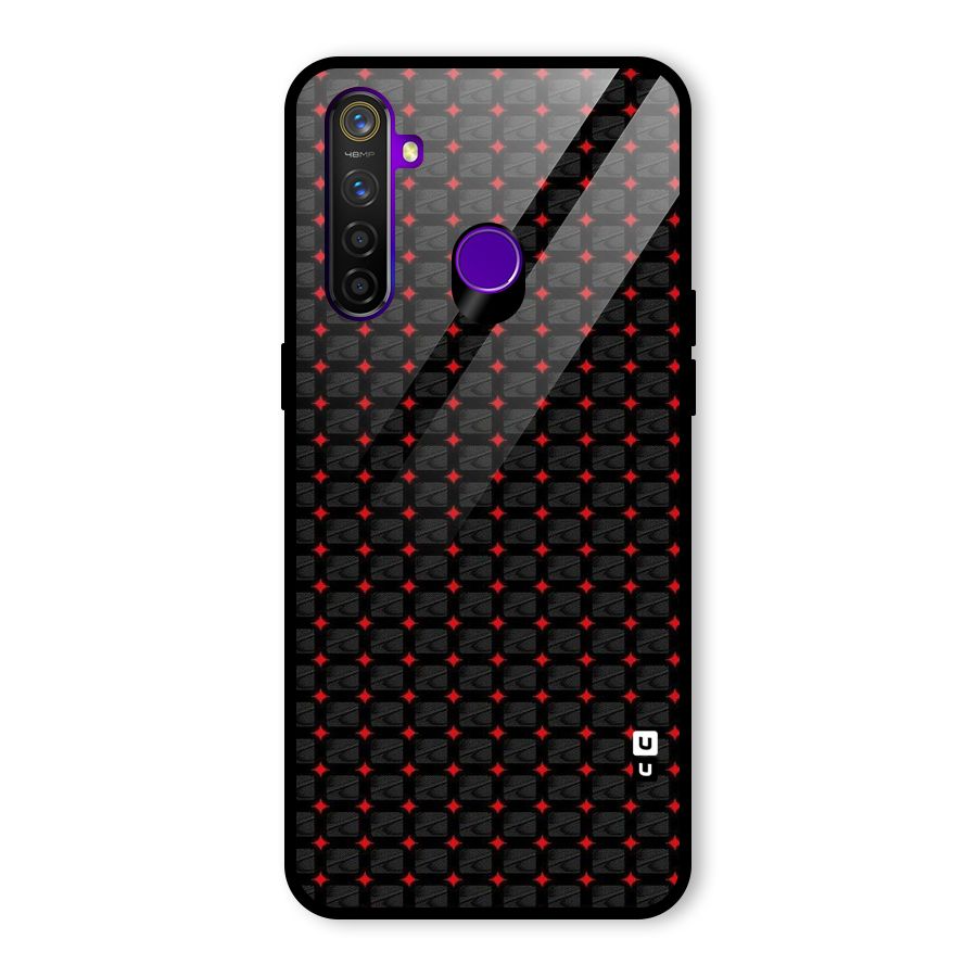 Class With Polka Glass Back Case for Realme 5 Pro