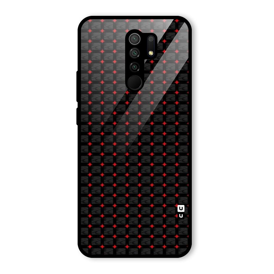 Class With Polka Glass Back Case for Redmi 9 Prime