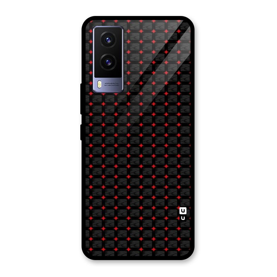Class With Polka Glass Back Case for Vivo V21e 5G