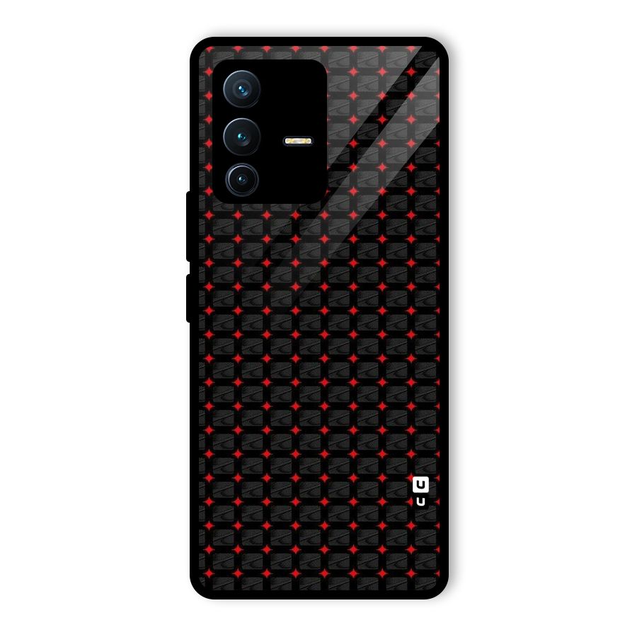 Class With Polka Glass Back Case for Vivo V23 Pro