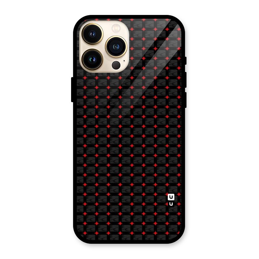 Class With Polka Glass Back Case for iPhone 13 Pro Max