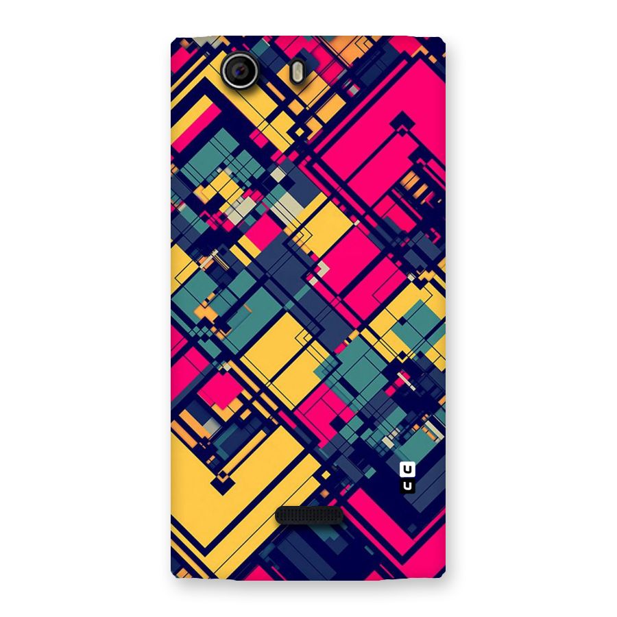 Classic Abstract Coloured Back Case for Canvas Nitro 2 E311