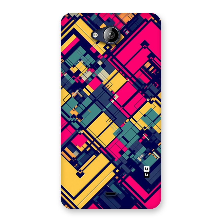 Classic Abstract Coloured Back Case for Canvas Play Q355