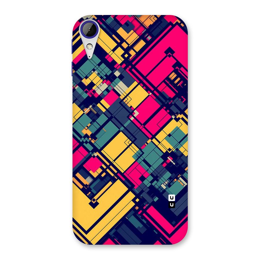 Classic Abstract Coloured Back Case for Desire 830